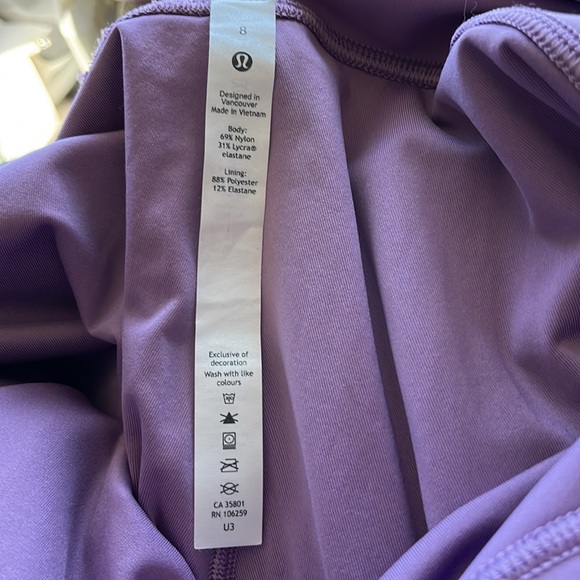 Lululemon Lilac Tights - Picture 2 of 3